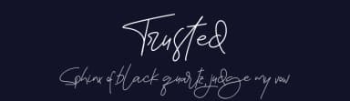Trusted by Noftanti Studio — Script Handwritten Font — thumbnail 2