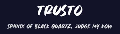 Trusto by Excellent Ritma Florendia — Script Handwritten Font — thumbnail 2
