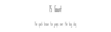 TS Gaunt by thesock338 — Sans Serif Font — thumbnail 1