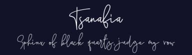 Tsanafia by Aisyah — Script Handwritten Font — thumbnail 2