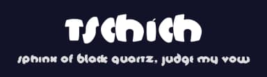 Tschich by Manfred Klein — Sans Serif Font — thumbnail 2