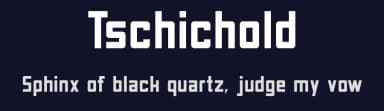 Tschichold by Peter Wiegel — Sans Serif Font — thumbnail 2