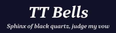 TT Bells by TypeType Foundry — Serif Font — thumbnail 2