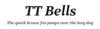 TT Bells by TypeType Foundry — Serif Font — thumbnail 1