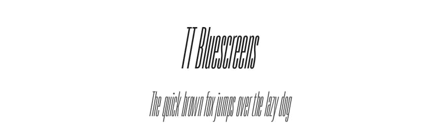 TT Bluescreens by TypeType Foundry — Sans Serif Font