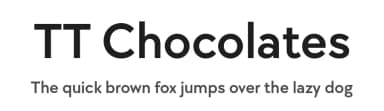 TT Chocolates by TypeType Foundry — Sans Serif Font — thumbnail 1