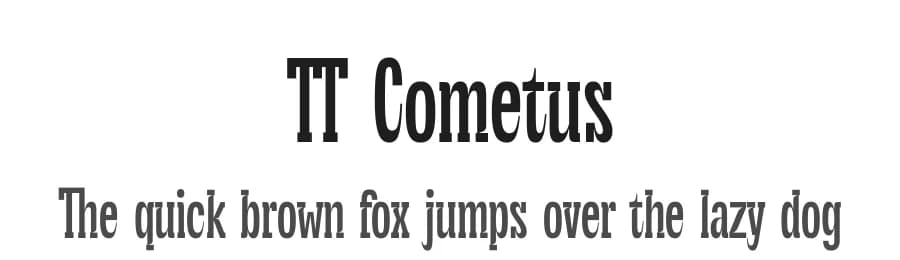 TT Cometus by TypeType Foundry — Serif Font