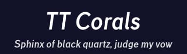 TT Corals by TypeType Foundry — Sans Serif Font — thumbnail 2