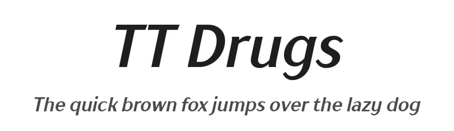 TT Drugs by TypeType Foundry — Sans Serif Font
