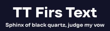 TT Firs Text by TypeType Foundry — Sans Serif Font — thumbnail 2