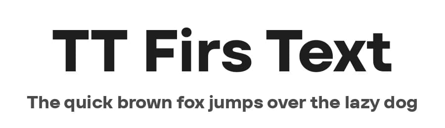 TT Firs Text by TypeType Foundry — Sans Serif Font