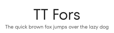 TT Fors by TypeType Foundry — Sans Serif Font — thumbnail 1