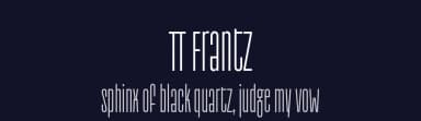 TT Frantz by TypeType Foundry — Sans Serif Font — thumbnail 2