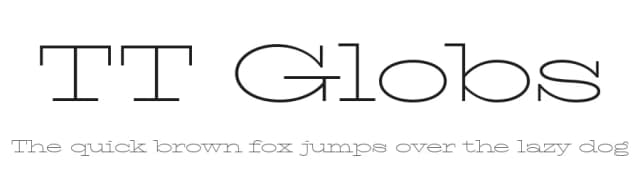TT Globs by TypeType Foundry — Serif Font