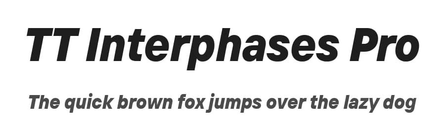 TT Interphases Pro by TypeType Foundry — Sans Serif Font