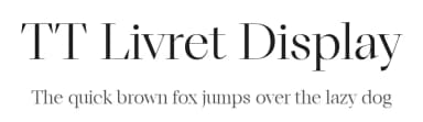TT Livret Display by TypeType Foundry — Serif Font — thumbnail 1