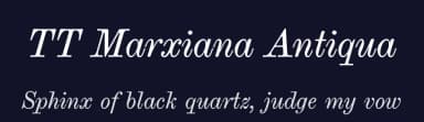 TT Marxiana Antiqua by TypeType Foundry — Serif Font — thumbnail 2