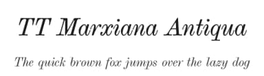 TT Marxiana Antiqua by TypeType Foundry — Serif Font — thumbnail 1