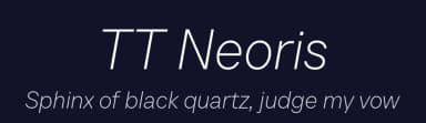 TT Neoris by TypeType Foundry — Sans Serif Font — thumbnail 2