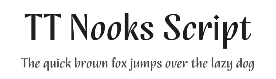 TT Nooks Script by TypeType Foundry — Sans Serif Font