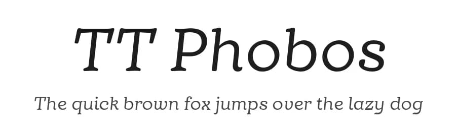 TT Phobos by TypeType Foundry — Serif Font