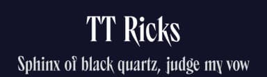 TT Ricks by TypeType Foundry — Serif Font — thumbnail 2