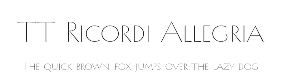 TT Ricordi Allegria by TypeType Foundry — Sans Serif Font