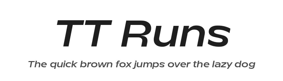 TT Runs by TypeType Foundry — Sans Serif Font