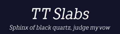 TT Slabs by TypeType Foundry — Serif Font — thumbnail 2