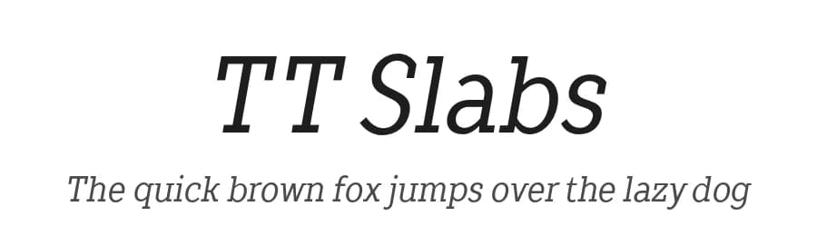 TT Slabs by TypeType Foundry — Serif Font