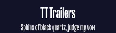 TT Trailers by TypeType Foundry — Sans Serif Font — thumbnail 2