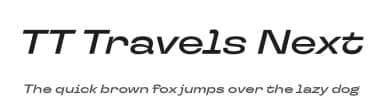TT Travels Next by TypeType Foundry — Sans Serif Font — thumbnail 1