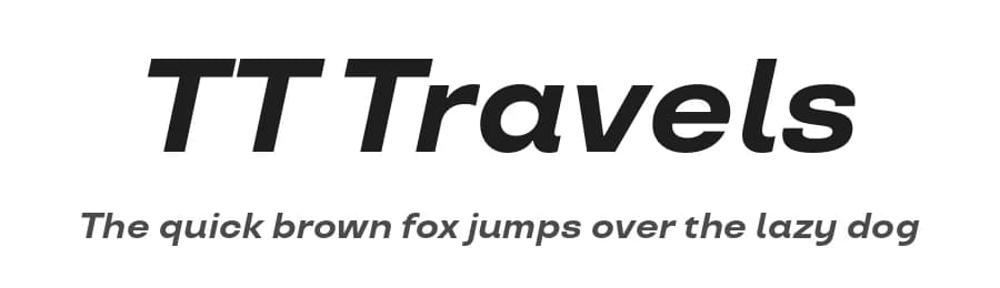 TT Travels by TypeType Foundry — Sans Serif Font