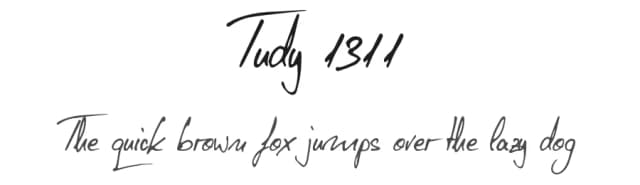 Tudy 1311 by Tudor Banciu — Script Handwritten Font