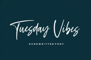 Tuesday Vibes Font by Sronstudio — Script Handwritten Font — thumbnail 1