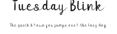Tuesday Blink by SSI.Scraps — Script Handwritten Font — thumbnail 1