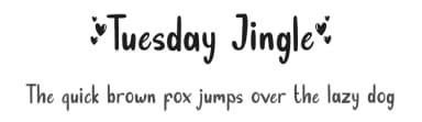 Tuesday Jingle by Attype Studio — Script Handwritten Font — thumbnail 1