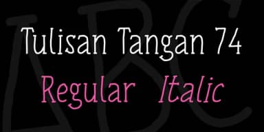Tulisan Tangan 74 Font by Situjuh — Script Handwritten Font — thumbnail 1