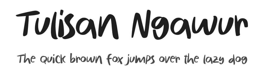 Tulisan Ngawur by Ronny Studio — Script Handwritten Font — preview 1