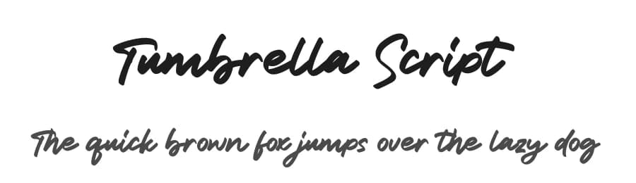 Tumbrella Script by Maulana Creative — Script Handwritten Font
