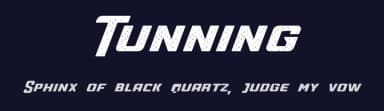 Tunning by RodrigoTypo — Sans Serif Font — thumbnail 2
