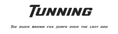 Tunning by RodrigoTypo — Sans Serif Font — thumbnail 1