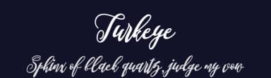 Turkeye by Muhammad Akbar — Script Handwritten Font — thumbnail 2