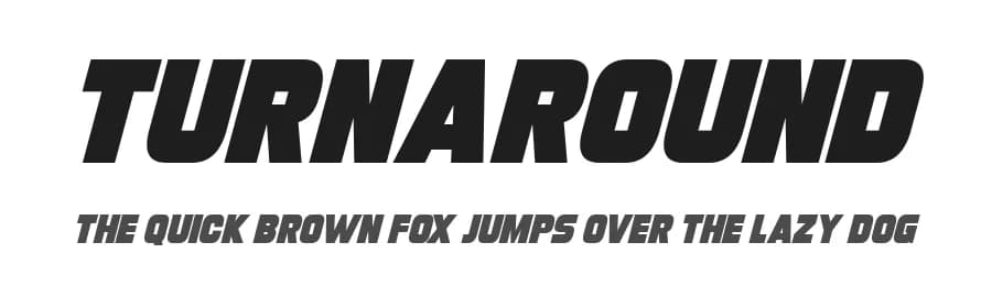 Turnaround by Hawtpixel — Sans Serif Font