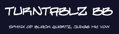 Turntablz BB by Blambot — Script Handwritten Font — thumbnail 2