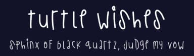 Turtle Wishes by Des Gomez — Script Handwritten Font — thumbnail 2