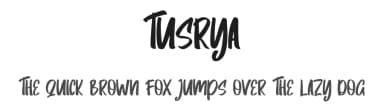 Tusrya by Skiiller Studio — Script Handwritten Font — thumbnail 1