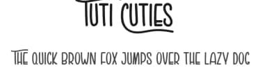 Tuti Cuties by Dikas Studio — Script Handwritten Font — thumbnail 1