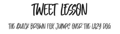 Tweet Lesson by Gassstype — Script Handwritten Font — thumbnail 1
