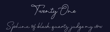Twenty One by Akifatype Studio — Script Handwritten Font — thumbnail 2